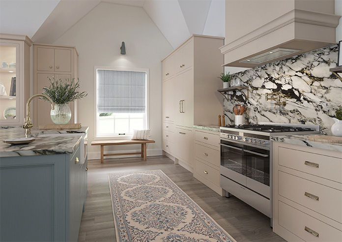 Vintage Stripe, Cool Grey - Roman Blind - Image 6